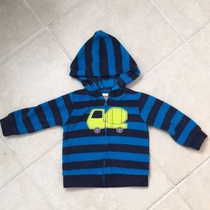 EUC Carter’s Toddler Boys Fleece zip up sweatshirt